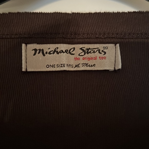 Michael Stars original tee, short sleeve,one size fits most (fits like US small) - Picture 2 of 3